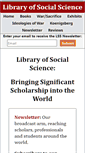 Mobile Screenshot of libraryofsocialscience.com